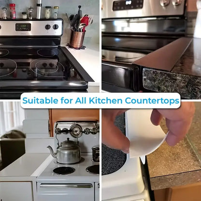 Silicone Stove Gap Cover - Heat Resistant Kitchen Filler